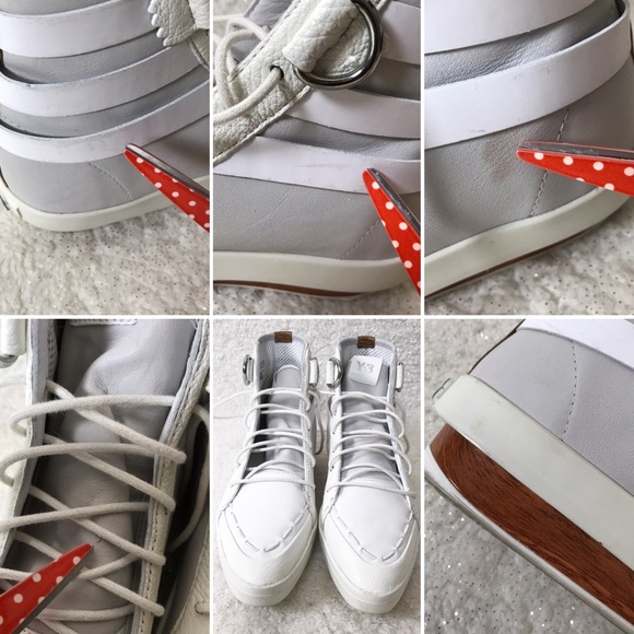 Adidas Y-3 TRINN White Sneakers, Sz US 6.5 / UK 5 - Picture 7 of 8